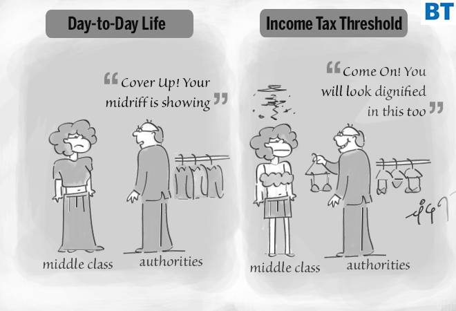 Cartoon Tax Threshold BusinessToday